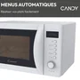 Candy Idea CMWA20SDLW - Micro-ondes 20 L, 700 W, blanc, digital, 8 programmes automatiques, fonction décongélation