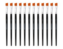 Innspiro Boîte de 12 pinceaux synthétiques patte de chèvre n°16