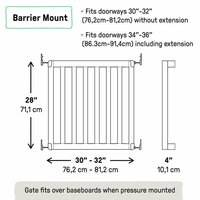 Barrière de sécurité Ingenuity Marron 76-91 cm Barrière de sécurité Ingenuity Marron 76-91 cm
