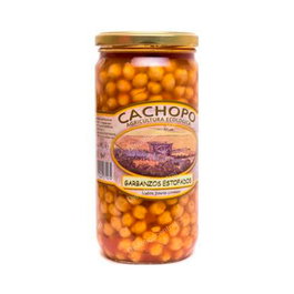 CACHOPO Garbanzos Estofados 720Gr Eco - Pois chiches en conserve bio prêts à réchauffer