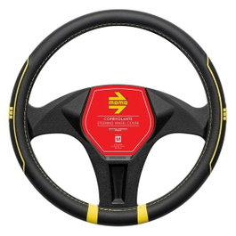 Momo Housse de volant FAST Black-Yellow 38-39cm