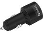 Sandberg Chargeur Allume-Cigare 3-en-1 130W avec USB-C PD 100W, Recharge Rapide pour Smartphone, Tablette et PC