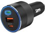 Sandberg Chargeur Allume-Cigare 3-en-1 130W avec USB-C PD 100W, Recharge Rapide pour Smartphone, Tablette et PC