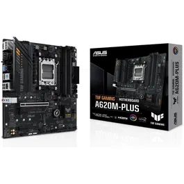 ASUS TUF GAMING A620M-PLUS Carte mère micro ATX Socket AM5 AMD A620 (Ryzen 7000) DDR5, M.2, SATA III, 2.5 GbE