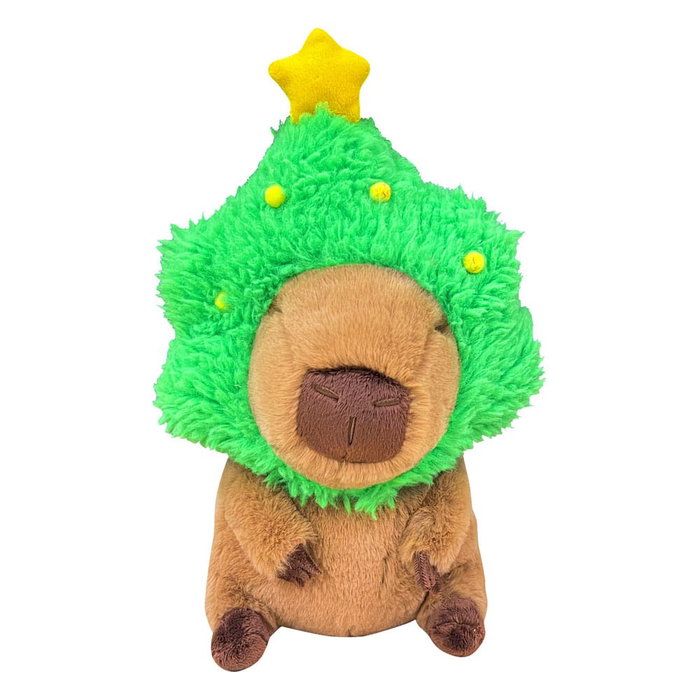 Capybara Peluche Capybara with Christmas Tree 32 cm Capybara Peluche Capybara with Christmas Tree 32 cm