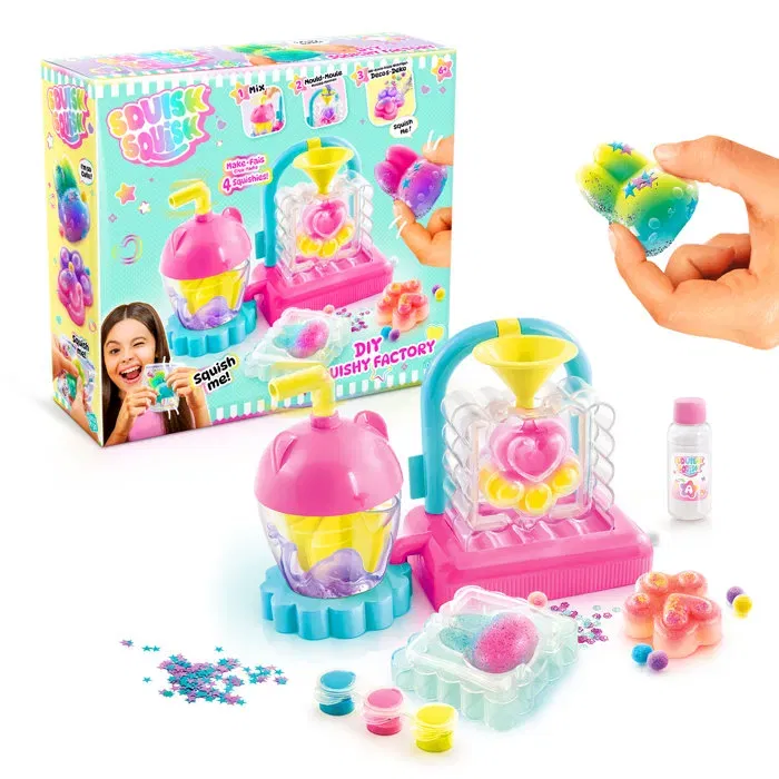 Canal Toys SQUISH SQUISH SQI 001 - Squishy Factory - Kit pour Créer et Décorer des Squishys Personnalisés - Jouet dès 6 ans