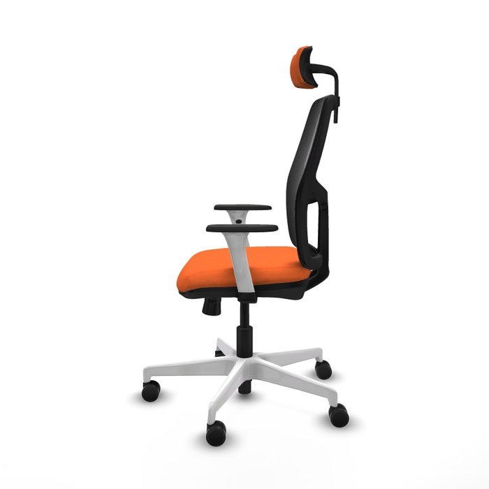 PIQUERAS Y CRESPO Chaise Alfera Synchrone Orange/Noir avec appui-tête 2D PIQUERAS Y CRESPO Chaise Alfera Synchrone Orange/Noir avec appui-tête 2D