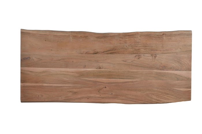 GINER Y COLOMER Bureau avec plateau en bois d'acacia naturel et structure métal - Montage requis GINER Y COLOMER Bureau avec plateau en bois d'acacia naturel et structure métal - Montage requis