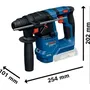 Bosch GBH 18V-18 Solo Perforateur SDS-plus 18V - Poids 2.3 kg, Perçage 18 mm, 2.5 J, Mandrin SDS-Plus - Boîtier Sans Batterie