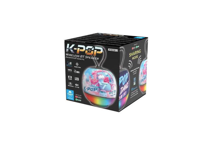 Cefa Altavoz Portatil Bluetooth K-Pop avec lumières LED