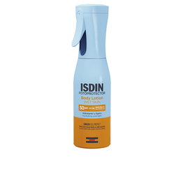 Isdin Lotion corporelle en spray SPF50 250 ml - Solaire léger hydratant avec GINGER CELL PROTECT, résistant à l'eau, sans huile minérale