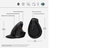 HP Souris verticale ergonomique sans fil 925 avec récepteur USB intégré et repose-poignet magnétique - Confort professionnel