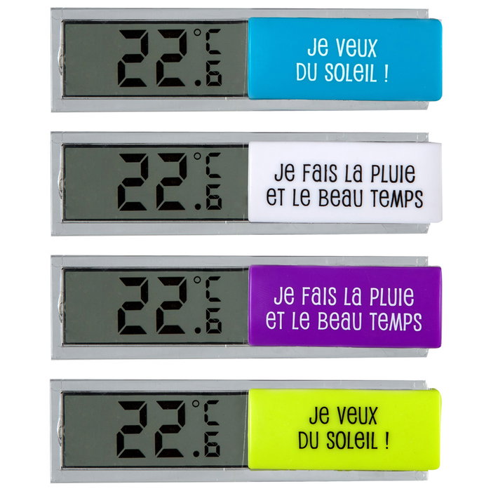 Je cherche une Idee Thermomètre d'intérieur en plastique