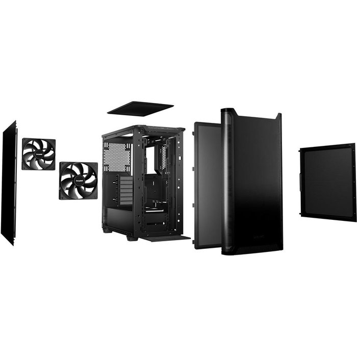 Be quiet! Pure Base 501 Boîtier PC Midi Tower ATX Noir USB 3.2 Type C