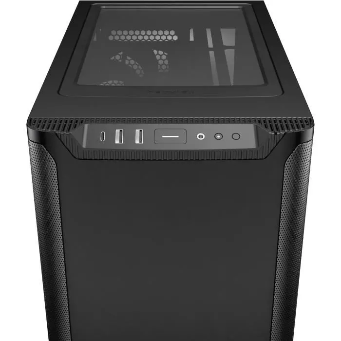 Be Quiet! Pure Base 501 - Boîtier PC Gamer Moyen Tour - Format ATX et Mini-ITX - 2 Ventilateurs 140 mm PWM - USB 3.2 Gen. 2 Type-C - Conception Allemande
