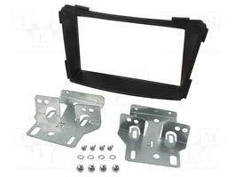 PER.PIC. Cadre de radio 2 DIN noir pour Hyundai i40