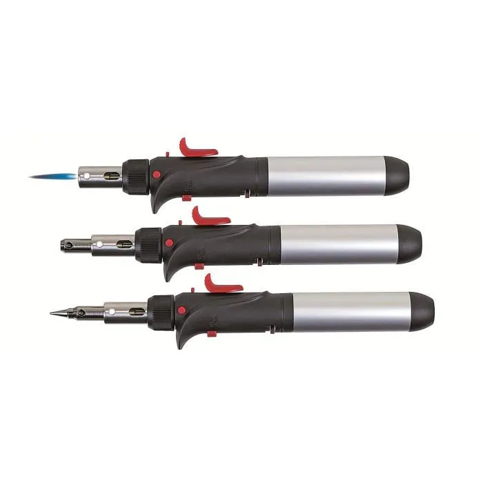 Rothenberger - Set de soudage professionnel Hot Pen Piezo 1450°C - 10 pièces incluant fer à souder au gaz, embouts et accessoires - Coffret de rangement