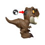 MATTEL Jurassic World Figurine T-Rex Roar Command Parlant - Jouet Dinosaure avec Attaque et Rugissement - Compatible Anglais, Français, Allemand