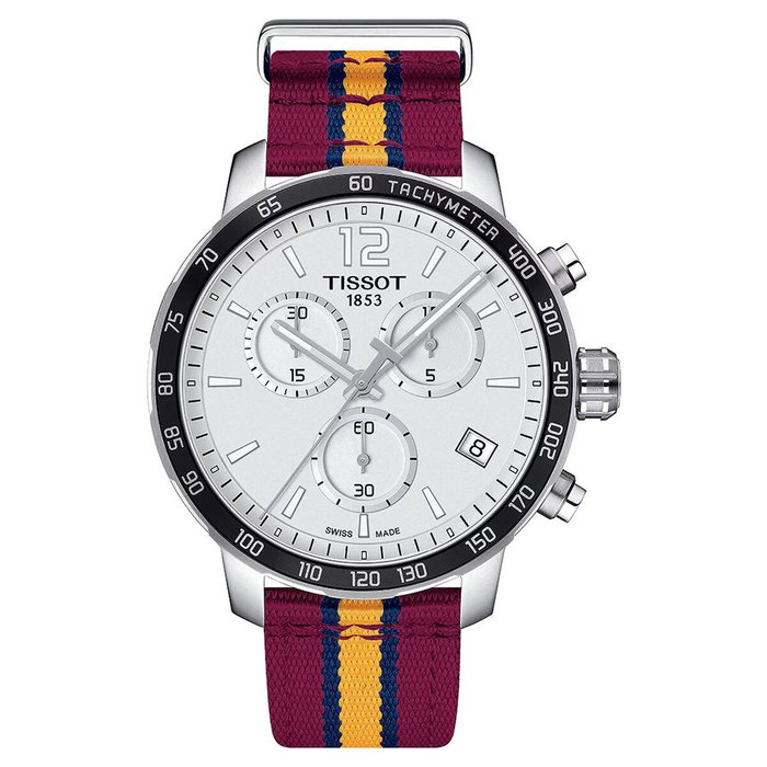 Montre Homme Tissot QUICKSTER NBA CLEVELAND CAVALIERS Argenté Montre Homme Tissot QUICKSTER NBA CLEVELAND CAVALIERS Argenté