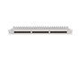 Lanberg Panneau de brassage 24 ports Cat.6A UTP 1U 19 pouces avec organisateur de câbles gris