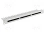 Lanberg Panneau de brassage Cat.6A 24 ports 1U 19 pouces gris