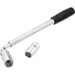 Stanley STHT80890-0 Clé à Roue avec Manche Télescopique pour plus de Couple, 4 Douilles Incluses (17, 19, 21, 23 mm)