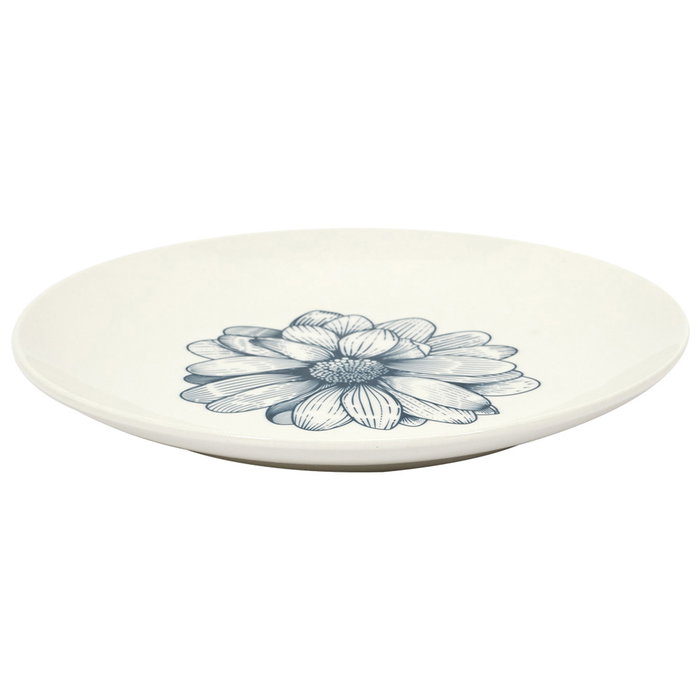 Home Deco Factory Plat Cottage Bleu 20 cm