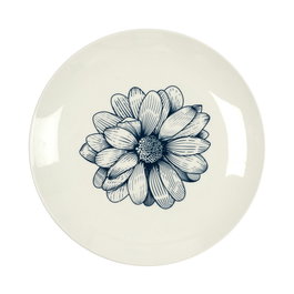 Home Deco Factory Plat Cottage Bleu 20 cm