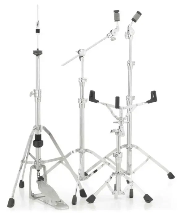 Pearl Pack de Supports Série 930 Profil Simple pour Batterie - Porte-Plat Recto, Jirafa, Caisse Claire et Hi-Hat Pearl Pack de Supports Série 930 Profil Simple pour Batterie - Porte-Plat Recto, Jirafa, Caisse Claire et Hi-Hat