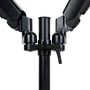 Phoenix Technologies Support Double Monitor Bras Articulés avec Amortisseur à Gaz VESA 75x75/100x100 Jusqu'à 27 Pouces 15kg