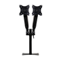 Phoenix Technologies Support Double Monitor Bras Articulés avec Amortisseur à Gaz VESA 75x75/100x100 Jusqu'à 27 Pouces 15kg