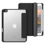 eSTUFF Étanchéité: Étui avec Port Apple Pencil pour iPad 10,2" - Coque Rigide Arrière Transparente et Rabat Magnétique avec Fonction Réveil/Veille - Noir