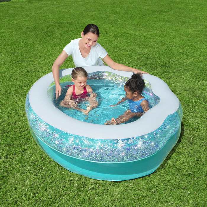 Bestway Pataugeoire Gonflable Enfant Multicolore 150 x 125 x 43 cm