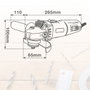 Hantums Amoladora angular eléctrica 710W 11000 rpm