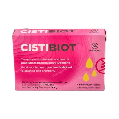 Welmont Cistibiot 30 comprimés – Complément alimentaire probiotiques et canneberge Welmont Cistibiot 30 comprimés – Complément alimentaire probiotiques et canneberge