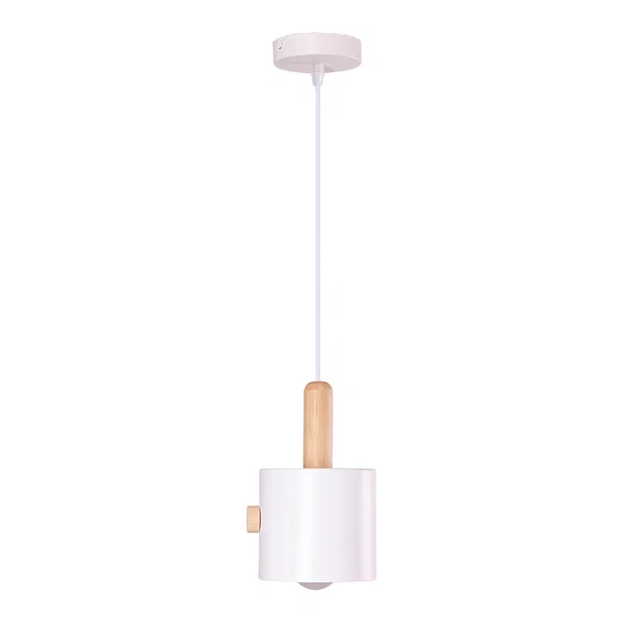 Lampe Suspendue "Scarlet" SKD-P1014-S Métal Bois Hauteur Réglable Design Moderne Lampe Suspendue "Scarlet" SKD-P1014-S Métal Bois Hauteur Réglable Design Moderne