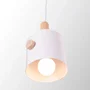 Lampe Suspendue "Scarlet" SKD-P1014-S Métal Bois Hauteur Réglable Design Moderne