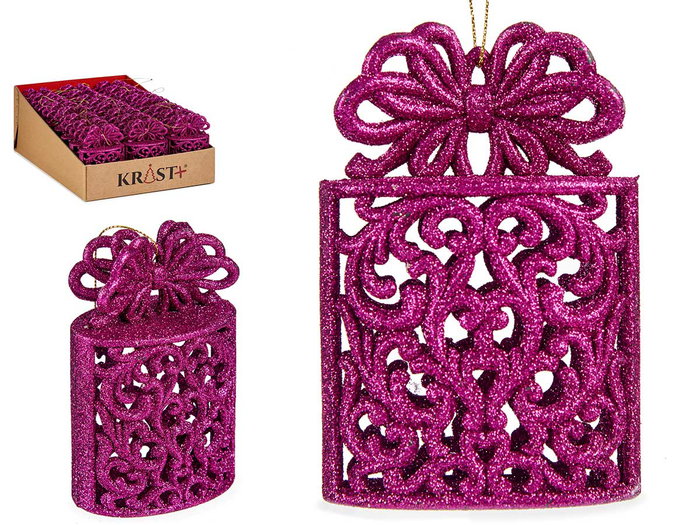 KRIST+ Adorno Arbol Navidad Caja Regalo Fuchsia KRIST+ Adorno Arbol Navidad Caja Regalo Fuchsia