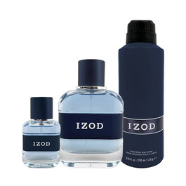 Izod - Coffret parfum homme Classic : Eau de toilette 100 ml + Eau de toilette 15 ml + Déodorant spray 200 ml