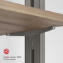 Emuca Lot de 5 consoles pour étagères en bois Zero, Gris pierre