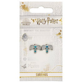 THE CARAT SHOP - Boucles d'oreilles Diadème Harry Potter en alliage argenté avec cristal - 1.2 cm x 1.4 cm