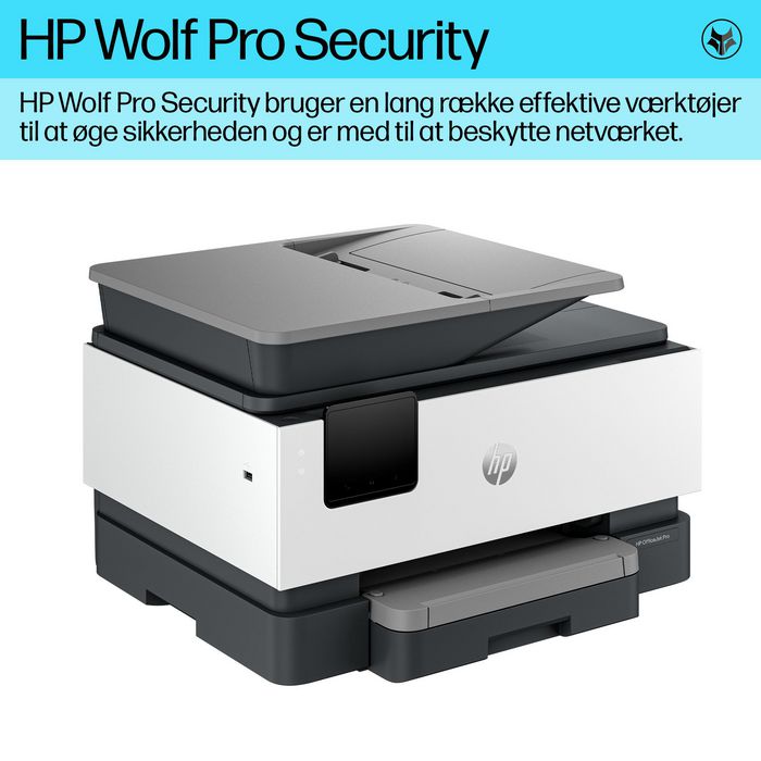 HP OfficeJet Pro 9120b - Imprimante multifonction couleur sans fil pour bureau - Impression, scan, copie, fax - Écran tactile - Chargeur automatique