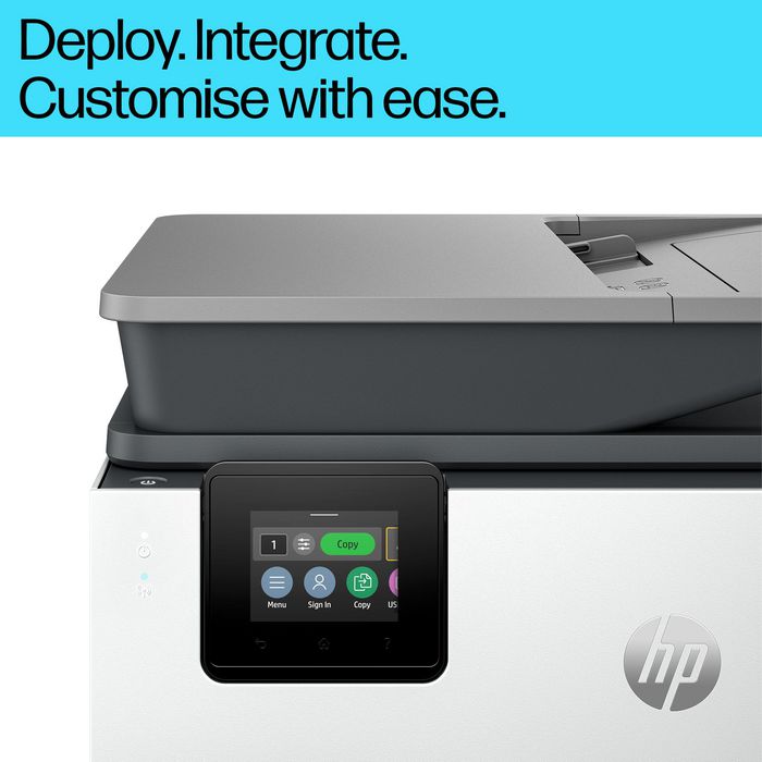 HP OfficeJet Pro 9120b - Imprimante multifonction couleur sans fil pour bureau - Impression, scan, copie, fax - Écran tactile - Chargeur automatique