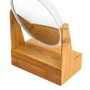 BigBuy Home Miroir Grossissant Blanc Naturel Bambou 2x