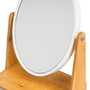 BigBuy Home Miroir Grossissant Blanc Naturel Bambou 2x