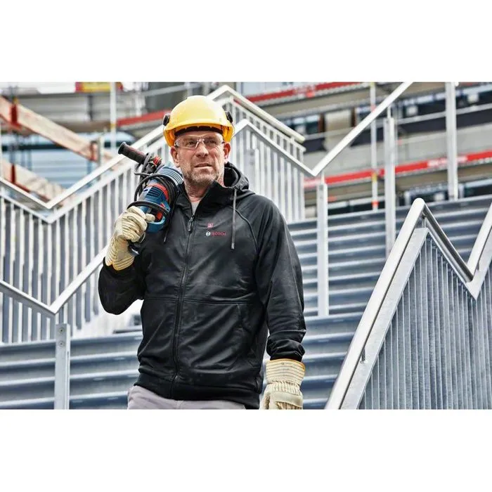 Bosch Professional Veste chauffante GHH 12+18V XA taille S (3 zones de chauffage réglable) - Sans batterie - Réf. 06188000EP