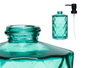 Berilo Distributeur de Savon Bleu Vert Diamant 360 ml Cristal et Plastique 9x18x7 cm (Set de 12)
