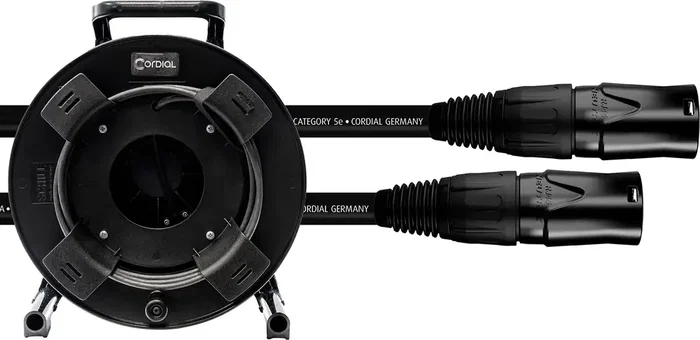 Cordial Câble réseau Cat5E Bobine 50 m RJ45 Neutrik etherCon Noir - Réf. 15565 Cordial Câble réseau Cat5E Bobine 50 m RJ45 Neutrik etherCon Noir - Réf. 15565