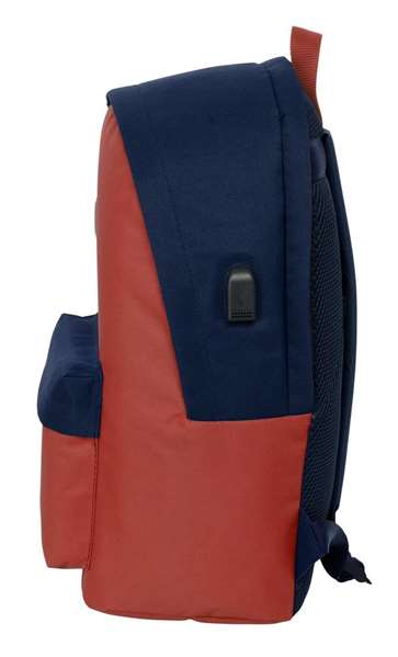 Safta Sac à dos double pour ordinateur portable 15,6" USB El Pulpo Caldera 31x44x18 cm