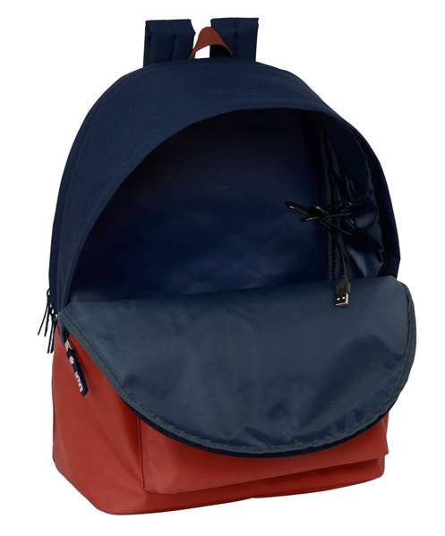 Safta Sac à dos double pour ordinateur portable 15,6" USB El Pulpo Caldera 31x44x18 cm